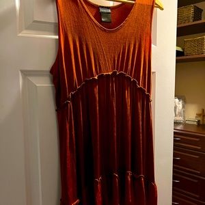 Burnt orange dress....cute fall dress.